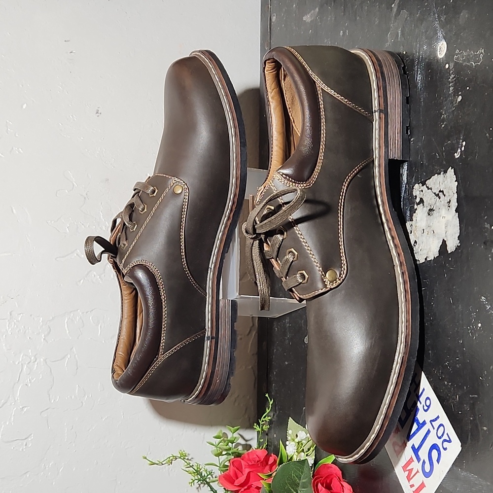 MOUNTAIN CREEK Lace Tie Steven Shoe Brown 12M - Picture 5 of 14